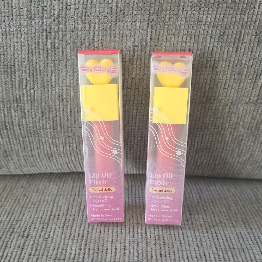 The Creme Shop Lip Oil‎ Elixir, New, Two Sticks, Tinted Jelly